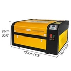 Máquina de grabado láser CO2 VEVOR de 60 W con corte y área de trabajo amplia de 40 x 60 cm