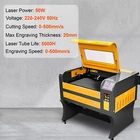 Máquina de grabado láser CO2 VEVOR de 60 W con corte y área de trabajo amplia de 40 x 60 cm
