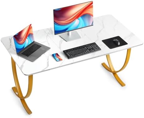 VEVOR 63 in Executive Desk  Large Modern Rectangle Office Table  Heavy Duty Wooden Executive Table with Cable Connection Hole  250 LBS Load Capacity  Easy Assembly  for Work Study Writing  Walnut