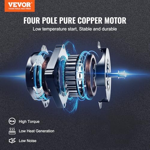 VEVOR 7 CFM Dual Stage HVAC Vacuum Pump  1/2 HP Rotary Vane Vacuum Pump with Oil Bottle  for HVAC Repair  Refrigeration Maintenance  Resin Degassing  Compatible with R12  R22  R134a  R410a Refrigerant