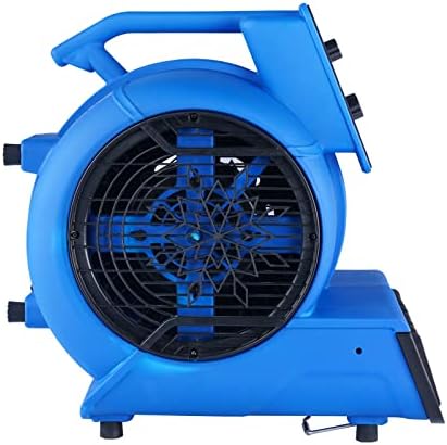 VEVOR Air Mover  1/2 HP 2600 CFM Carpet Dryer for Cooling and Ventilating  Portable Floor Blower Fan with 4 Blowing Angles and Time Function  for Janitorial  Home  Commercial Use