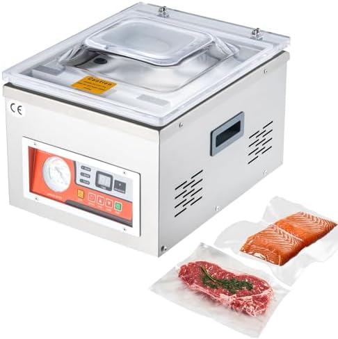 VEVOR Chamber Vacuum Sealer  260W Sealing Power  Vacuum Packing Machine for Wet Foods  Meats  Marinades and More  Compact Size with 10 2 in Sealing Length  Applied in Home Kitchen and Commercial Use