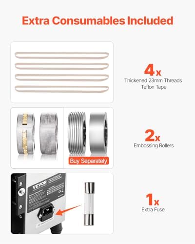 VEVOR Continuous Bag Band Sealing Machine  0 24 0 47 in/6 12 mm Seal Width  Horizontal Band Sealer Machine with Digital Temperature Control Stainless Steel Bag Sealer for 0 02 0 8 mm Plastic Bag Film