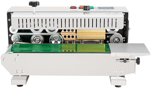 VEVOR Continuous Bag Band Sealing Machine  0 24 0 47 in/6 12 mm Seal Width  Horizontal Band Sealer Machine with Digital Temperature Control Stainless Steel Bag Sealer for 0 02 0 8 mm Plastic Bag Film