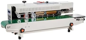 VEVOR Continuous Bag Band Sealing Machine  0 24 0 47 in/6 12 mm Seal Width  Horizontal Band Sealer Machine with Digital Temperature Control Stainless Steel Bag Sealer for 0 02 0 8 mm Plastic Bag Film