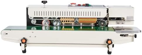 VEVOR Continuous Bag Band Sealing Machine  0 24 0 47 in/6 12 mm Seal Width  Horizontal Band Sealer Machine with Digital Temperature Control Stainless Steel Bag Sealer for 0 02 0 8 mm Plastic Bag Film