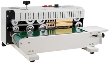 VEVOR Continuous Bag Band Sealing Machine  0 24 0 47 in/6 12 mm Seal Width  Horizontal Band Sealer Machine with Digital Temperature Control Stainless Steel Bag Sealer for 0 02 0 8 mm Plastic Bag Film