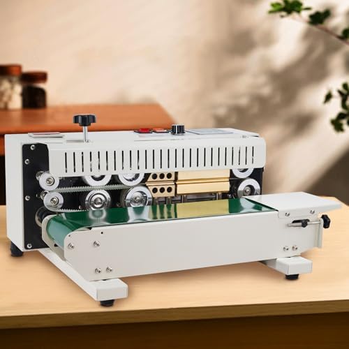 VEVOR Continuous Bag Band Sealing Machine  0 24 0 47 in/6 12 mm Seal Width  Horizontal Band Sealer Machine with Digital Temperature Control Stainless Steel Bag Sealer for 0 02 0 8 mm Plastic Bag Film