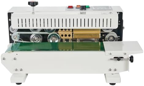 VEVOR Continuous Bag Band Sealing Machine  0 24 0 47 in/6 12 mm Seal Width  Horizontal Band Sealer Machine with Digital Temperature Control Stainless Steel Bag Sealer for 0 02 0 8 mm Plastic Bag Film