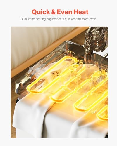 VEVOR Heat Press  12x10in Heat Press Machine  Clamshell Sublimation Transfer Printer Fast Heat up  Digital Precise Temperature Control  Vinyl Heat Press for T Shirts Bags Garments Mats Puzzles  650W