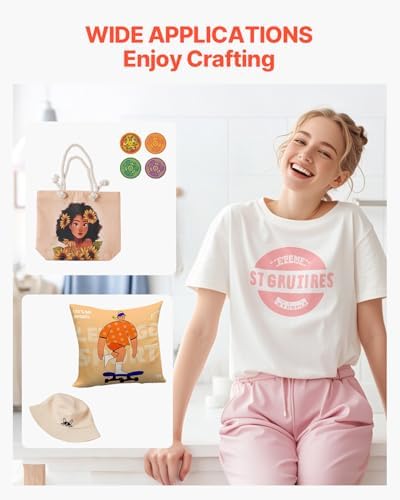 VEVOR Heat Press  12x10in Heat Press Machine  Clamshell Sublimation Transfer Printer Fast Heat up  Digital Precise Temperature Control  Vinyl Heat Press for T Shirts Bags Garments Mats Puzzles  650W