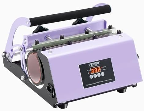 VEVOR Heat Press  12x10in Heat Press Machine  Clamshell Sublimation Transfer Printer Fast Heat up  Digital Precise Temperature Control  Vinyl Heat Press for T Shirts Bags Garments Mats Puzzles  650W