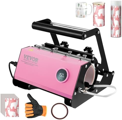 VEVOR Heat Press  12x10in Heat Press Machine  Clamshell Sublimation Transfer Printer Fast Heat up  Digital Precise Temperature Control  Vinyl Heat Press for T Shirts Bags Garments Mats Puzzles  650W