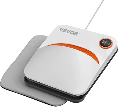 VEVOR Heat Press  12x10in Heat Press Machine  Clamshell Sublimation Transfer Printer Fast Heat up  Digital Precise Temperature Control  Vinyl Heat Press for T Shirts Bags Garments Mats Puzzles  650W