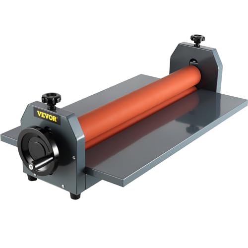 VEVOR Manual Cold Roll Laminator Commercial Professional 25 Inch 1 18 Thickness Foldable Roll Laminating Machine Vinyl Photo Film Mounting Laminator for Uses 25Max Film Width