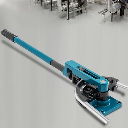 VEVOR Pipe Tube Bender  3/8 to 1 Manual Pipe Tube Bender  with 7 Dies  Heavy Duty Tube Bender Tubing of Steel Metal Copper  for Repair Shops  Blue