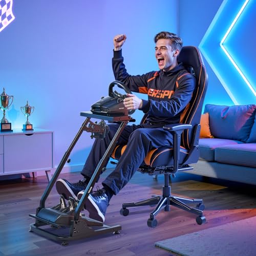 VEVOR Racing Wheel Stand  Adjustable & Foldable Simulator Stand for Logitech G29 G27 G920 G923  Thrustmaster T300RS T300GT T248 TS PC TSXW Gaming Cockpit Pedals Simulator NOT Included