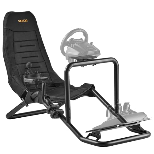 VEVOR Racing Wheel Stand  Adjustable & Foldable Simulator Stand for Logitech G29 G27 G920 G923  Thrustmaster T300RS T300GT T248 TS PC TSXW Gaming Cockpit Pedals Simulator NOT Included