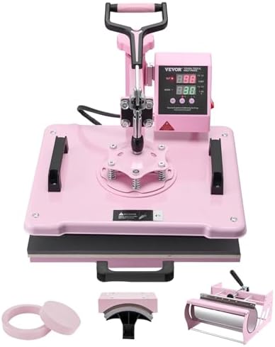 VEVOR Tumbler Heat Press Machine  11 30oz Mug Press  Heat Up Fast and Even  Tumbler Press with Sublimation Paper  Tape and Gloves  Temp and Time Setting  for Sublimation Tumblers  Cups  Mugs  Green
