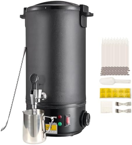 VEVOR Wax Melter for Candle Making  6 5 Liter Large Electric Wax Melting Pot Easy Pour Spout  9 Level Temperature Control  Easy Clean for Candle Soap Cream Beauty Bulk Production Business or Home
