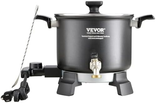 VEVOR Wax Melter for Candle Making  6 5 Liter Large Electric Wax Melting Pot Easy Pour Spout  9 Level Temperature Control  Easy Clean for Candle Soap Cream Beauty Bulk Production Business or Home