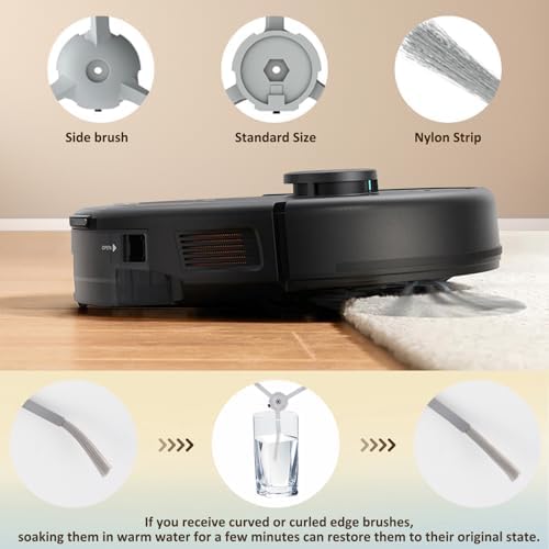 VIEWALL 18 Pack L60 Accessories Kit Replacement Compatible with Eufy L60 / L50 Robot Vacuum  Accessories Kit 2 Roller Brush  4 Side Brushes  4 Filters  6 Dust bags  1 Screwdriver  1 Cleaning tool