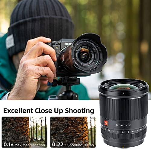 VILTROX 13mm F1 4 XF Lens for Fuji X Mount  Large Aperture f/1 4 APS C Prime Lens for Fujifilm Camera X A5 X A7 X E1 X E2S X H1 X M1 X PRO2 X PRO3 X T1 X T10 X T30II X T100 X S10 X H2S X T5
