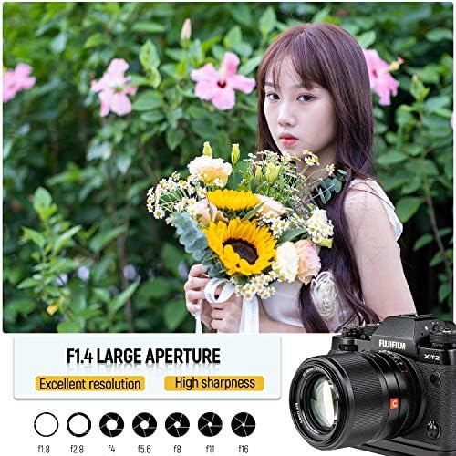 VILTROX 13mm F1 4 XF Lens for Fuji X Mount  Large Aperture f/1 4 APS C Prime Lens for Fujifilm Camera X A5 X A7 X E1 X E2S X H1 X M1 X PRO2 X PRO3 X T1 X T10 X T30II X T100 X S10 X H2S X T5