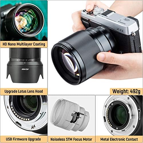VILTROX 13mm F1 4 XF Lens for Fuji X Mount  Large Aperture f/1 4 APS C Prime Lens for Fujifilm Camera X A5 X A7 X E1 X E2S X H1 X M1 X PRO2 X PRO3 X T1 X T10 X T30II X T100 X S10 X H2S X T5
