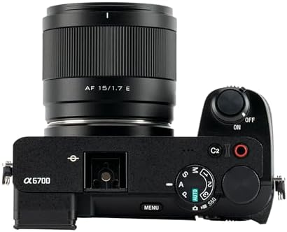 VILTROX 15mm F1 7 E  AF 15mm F1 7 E Mount Lens for Sony E  APS C Prime Lens for Sony a6400 a6500 a6600 ZV E10 FX30 A6700 ZV E10II a7  a7R  a7  a7R