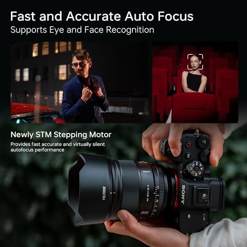 VILTROX 27mm F1 2 Pro E Mount Lens  27mm f/1 2 Autofocus Large Aperture APS C Prime Lens Compatible with Sony E Mount Mirrorless a7 a6700 a6500