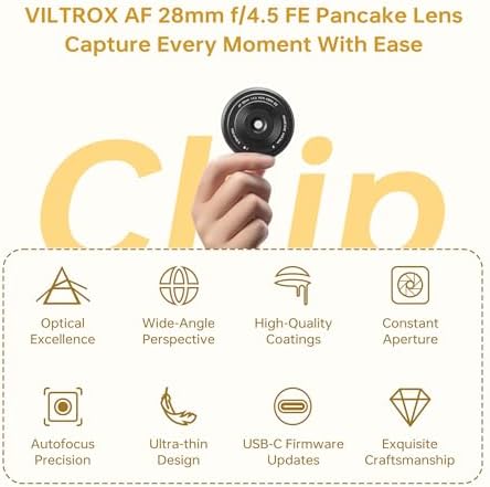 VILTROX 27mm F1 2 Pro E Mount Lens  27mm f/1 2 Autofocus Large Aperture APS C Prime Lens Compatible with Sony E Mount Mirrorless a7 a6700 a6500