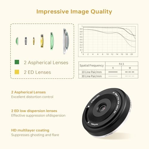 VILTROX 27mm F1 2 Pro E Mount Lens  27mm f/1 2 Autofocus Large Aperture APS C Prime Lens Compatible with Sony E Mount Mirrorless a7 a6700 a6500