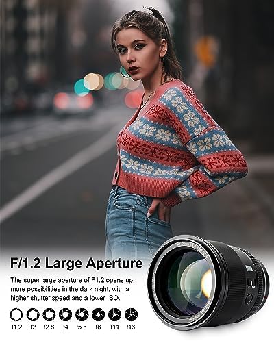VILTROX 27mm F1 2 Pro E Mount Lens  27mm f/1 2 Autofocus Large Aperture APS C Prime Lens Compatible with Sony E Mount Mirrorless a7 a6700 a6500