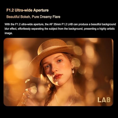 VILTROX 35mm F1 2 LAB FE Full Frame Lens for Sony E  AF 35mm f/1 2 FE Auto Focus Prime Lens for Sony E Mount A7SIII A7III A7RIII A7IV A7RIV A9 A1 FX3 A7RV ZVE1 A7CR A7CII A93 ZV E10 FX30