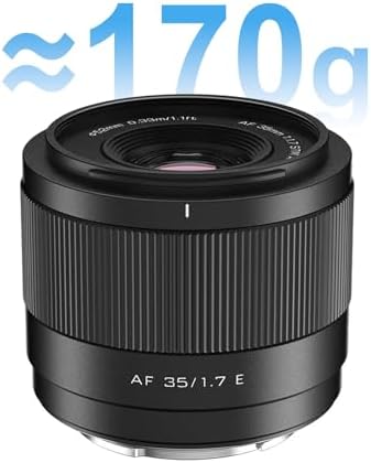VILTROX 35mm F1 7 E Mount Large Aperture APS C STM Auto Focus Prime Lens for Sony E Mount Camera FX3 A7C A7RII A7SII A7II A7RIII A7IV A7RIV A9 A1 ZVE1 A93 A6700 A6600 A6500 A6400 ZV E10 FX30 ZV E10II