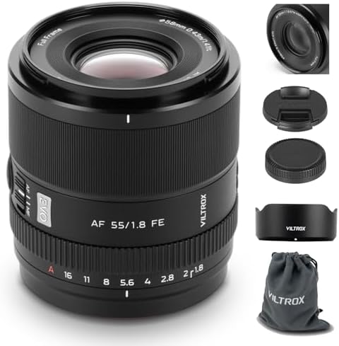 VILTROX 56mm F1 7 E Mount APS C STM Lightweight Auto Focus Lens for Sony E Mount Cameras A6000 A6100 A6300 A6400 A6500 A6600 A6700 ZV E10 FX30 ZC E10II FX3 A7C A7SII A7III A7RIIl A7IV A7RIV A9