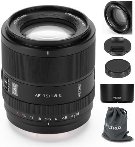 VILTROX 56mm F1 7 E Mount APS C STM Lightweight Auto Focus Lens for Sony E Mount Cameras A6000 A6100 A6300 A6400 A6500 A6600 A6700 ZV E10 FX30 ZC E10II FX3 A7C A7SII A7III A7RIIl A7IV A7RIV A9