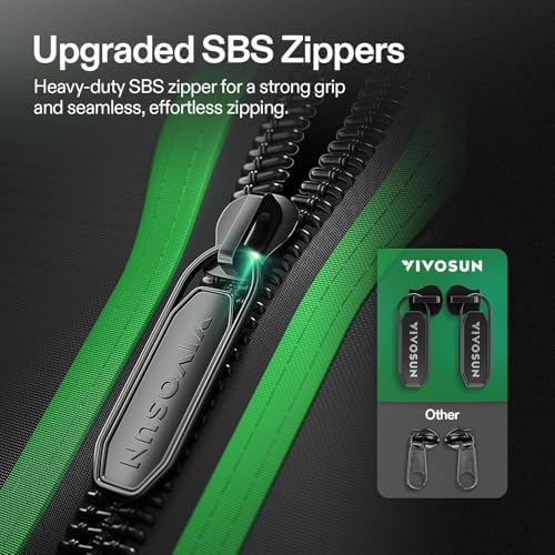 VIVOSUN S336 3x3 Grow Tent  36x36x72 High Reflective Mylar with Observation Window and Floor Tray for Hydroponics Indoor Plant for VS2000/VS3000