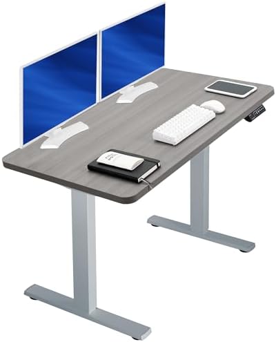  VIVO DESK-KIT-1B7B-36 - Escritorio eléctrico de pie de 71 x 36 pulgadas, ajuste de altura de memoria, serie 1B, marco negro con parte superior negra
