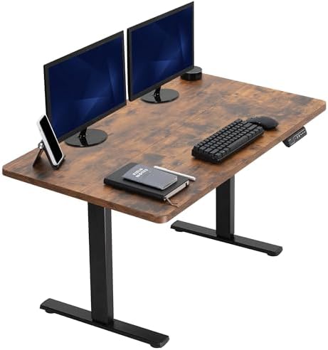  VIVO DESK-KIT-1B7B-36 - Escritorio eléctrico de pie de 71 x 36 pulgadas, ajuste de altura de memoria, serie 1B, marco negro con parte superior negra