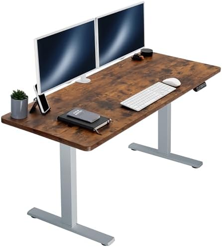  VIVO DESK-KIT-1B7B-36 - Escritorio eléctrico de pie de 71 x 36 pulgadas, ajuste de altura de memoria, serie 1B, marco negro con parte superior negra