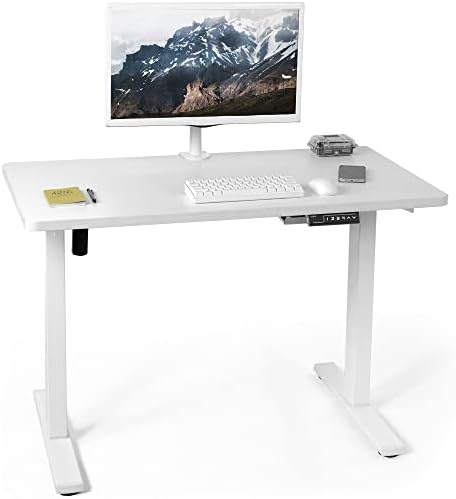  VIVO DESK-KIT-1B7B-36 - Escritorio eléctrico de pie de 71 x 36 pulgadas, ajuste de altura de memoria, serie 1B, marco negro con parte superior negra