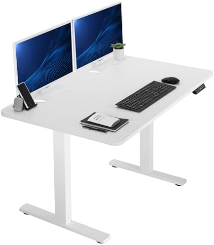  VIVO DESK-KIT-1B7B-36 - Escritorio eléctrico de pie de 71 x 36 pulgadas, ajuste de altura de memoria, serie 1B, marco negro con parte superior negra