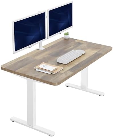  VIVO DESK-KIT-1B7B-36 - Escritorio eléctrico de pie de 71 x 36 pulgadas, ajuste de altura de memoria, serie 1B, marco negro con parte superior negra