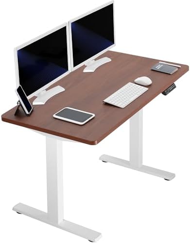  VIVO DESK-KIT-1B7B-36 - Escritorio eléctrico de pie de 71 x 36 pulgadas, ajuste de altura de memoria, serie 1B, marco negro con parte superior negra