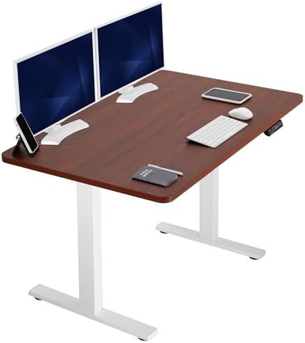  VIVO DESK-KIT-1B7B-36 - Escritorio eléctrico de pie de 71 x 36 pulgadas, ajuste de altura de memoria, serie 1B, marco negro con parte superior negra