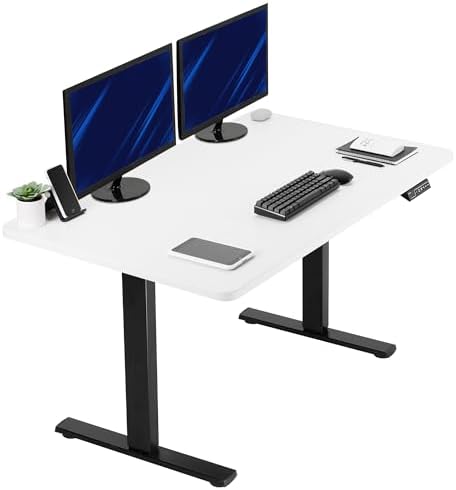  VIVO DESK-KIT-1B7B-36 - Escritorio eléctrico de pie de 71 x 36 pulgadas, ajuste de altura de memoria, serie 1B, marco negro con parte superior negra