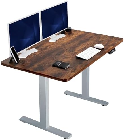  VIVO DESK-KIT-1B7B-36 - Escritorio eléctrico de pie de 71 x 36 pulgadas, ajuste de altura de memoria, serie 1B, marco negro con parte superior negra