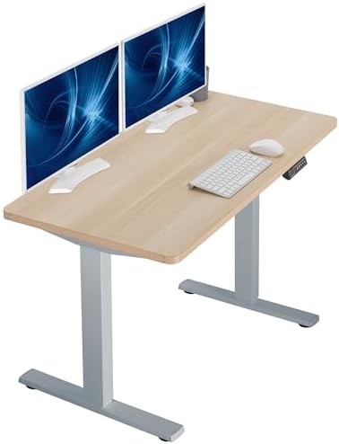  VIVO DESK-KIT-1B7B-36 - Escritorio eléctrico de pie de 71 x 36 pulgadas, ajuste de altura de memoria, serie 1B, marco negro con parte superior negra